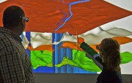 3D-Visualisierung der Modellergebnisse durch Wissenschaftler