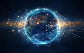 Symbolbild digitaler Globus