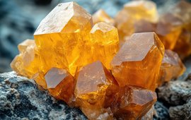 Ein orangener Monochristall.