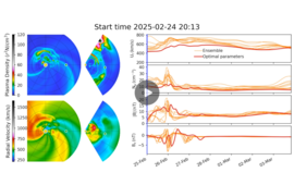 Teaser image of product Ensemble Solar Wind Forecast using real-time CME Alerts