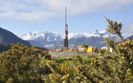 ICDP Bohrung an der Alpine Fault in Neuseeland