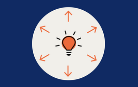 symbolic picture, bulb with arrows