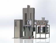 CAD Darstellung der MTS Prüfanlage