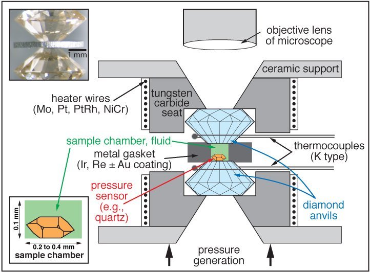 Schematic diagram of the central portion (not to scale) of a HDAC