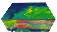 Numerical modeling of hydrothermal systems in the North German Basin.