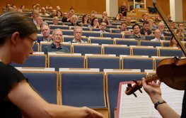 Lecture room at GFZ with participants