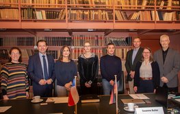 from left to right: Begona Fernanda Parraguez Landaeta; Francisco Ulloa; H.E. Magdalena Atria; Prof. Dr. Susanne Buiter; Diego Medina Caro; Dr. Ludwig Stroink; Dr. Pia Victor; Prof. Dr. Dirk Wagner