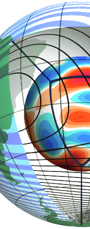 Model of magnetic field at the core mantle boundary